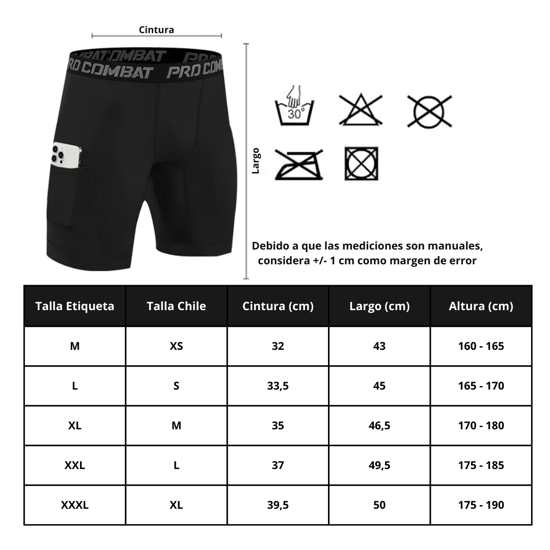 SHORT COMPRESIÓN HOMBRE C/BOLSILLOS - Imagen 6