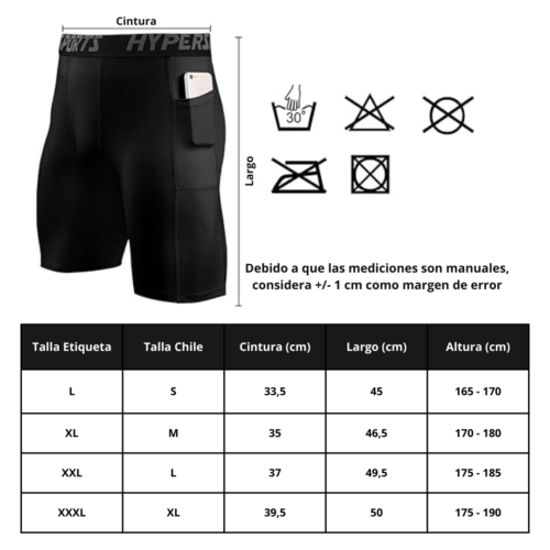 SHORT COMPRESIÓN HOMBRE C/BOLSILLOS - Imagen 4