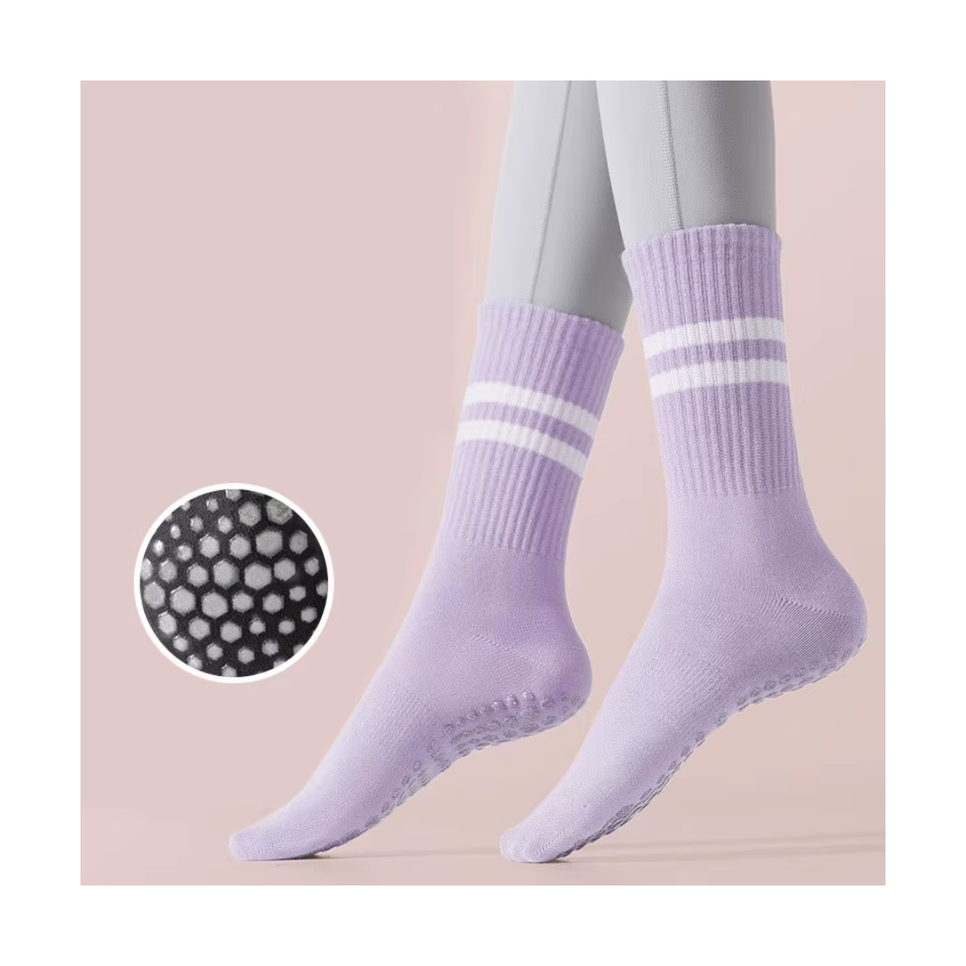 CALCETINES ANTIDESLIZANTES LARGOS YOGA PILATES - Imagen 5